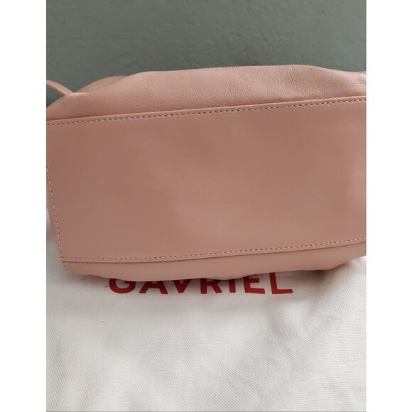 Mansur Gavriel Bloom Leather Mini Bag In Pale Pink - Picture 4 of 12